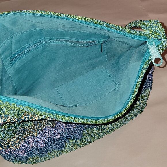 Cappelli Straworld Multicolor Should Crossbody Bag 13" x 9.5" Beautiful Stripes - Picture 8 of 13